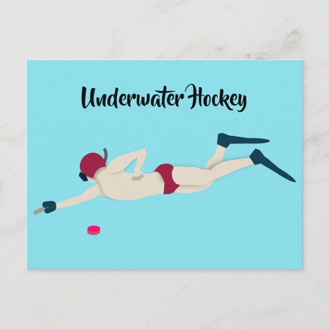 Cartão Postal Hockey subaquático (Frente)