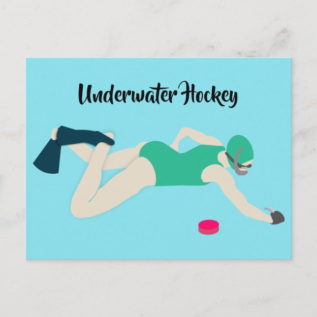 Cartão Postal Hockey subaquático (Frente)