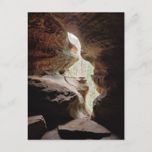Cartão Postal Hocking Hills Ohio Rockhouse Caverna