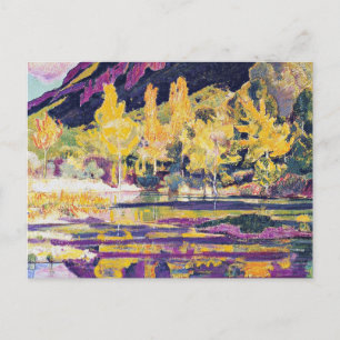 Cartão Postal Hodler - No Pé do Petit Saleve, belas artes