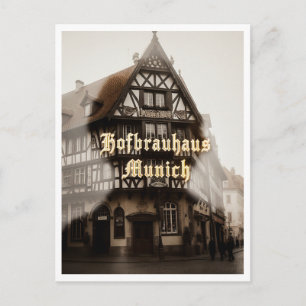 Cartão Postal Hofbrauhaus Munique Alemanha Cerveja Turista Viage
