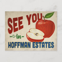 Hoffman Estates Illinois Apple - Viagens vintage