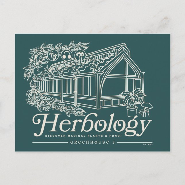 Cartão Postal HOGWARTS™ Herbology Greenhouse (Frente)