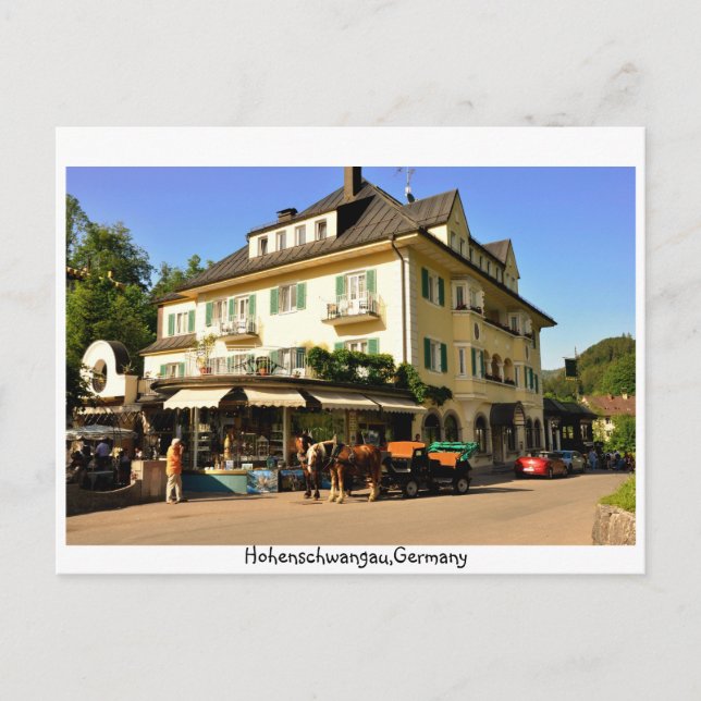 Cartão Postal Hohenschwangau Alemanha (Frente)