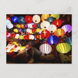Cartão Postal Hoi An Lantern Lady