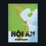 Cartão Postal Hoi An Vietnam poster de viagens art impressão<br><div class="desc">CNSA,  china retro estilo arte espacial celebrando o programa espacial chinês em um belo estilo vintage.</div>