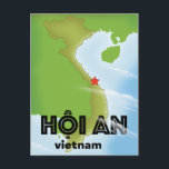 Cartão Postal Hoi An Vietnam poster de viagens art impressão<br><div class="desc">CNSA,  china retro estilo arte espacial celebrando o programa espacial chinês em um belo estilo vintage.</div>
