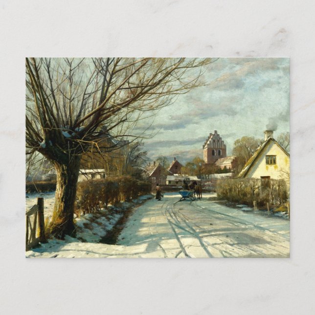 Cartão Postal Hoje Taastrup, fora de Copenhague (Frente)