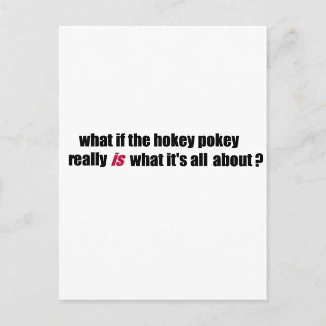 Cartão Postal Hokey pokey (Frente)