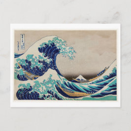 CARTÃO POSTAL HOKUSAI UKIYO IMPRESSÃO DE WAVE