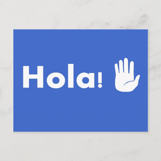 Cartão Postal Hola (Frente)