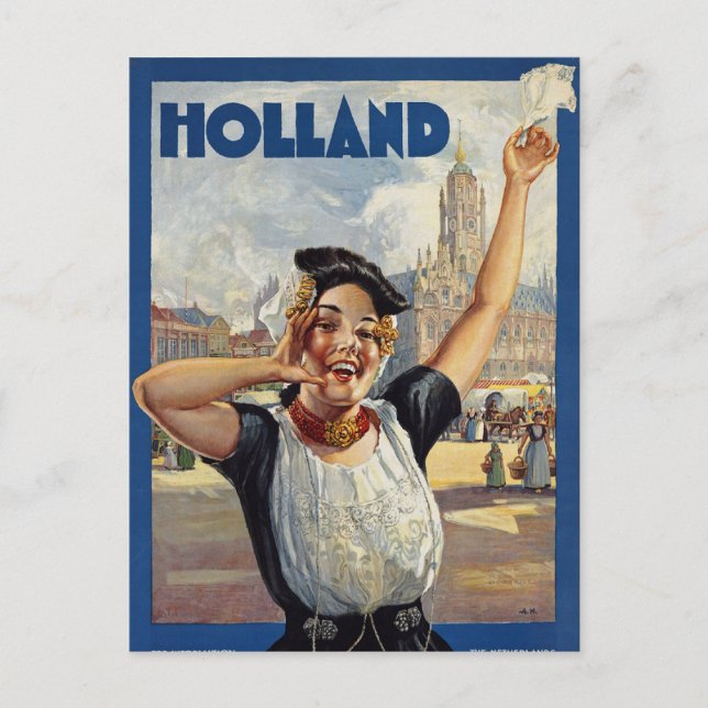 Cartão Postal Holanda (Frente)