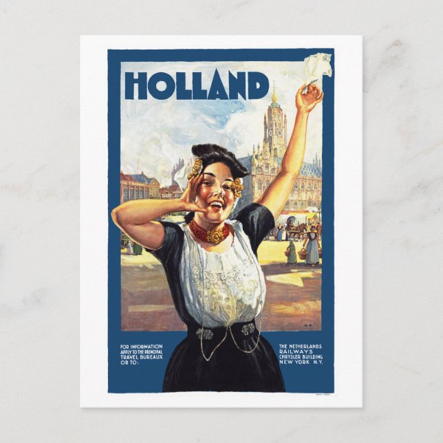 Cartão Postal Holanda (Frente)