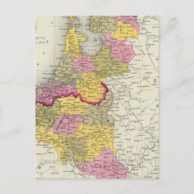 Cartão Postal Holanda e Bélgica (Frente)