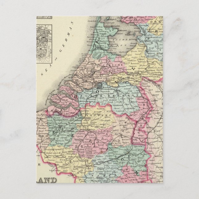 Cartão Postal Holanda e Bélgica 2 (Frente)