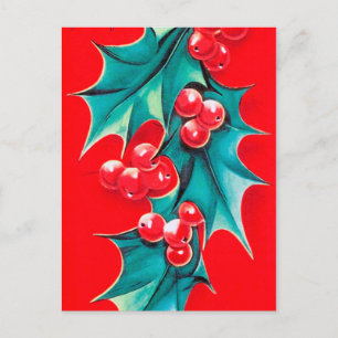 Cartão postal holandês para Natais vintages retror