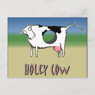 Cartão Postal Holey Cow