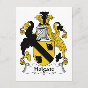 Cartão Postal Holgate Family Crest