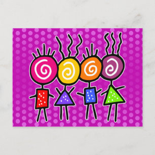 Cartão Postal HoliES - HOLI MELHORES AMIGOS + suas ideias