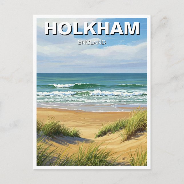 Cartão Postal Holkham Norfolk England Viagem (Frente)