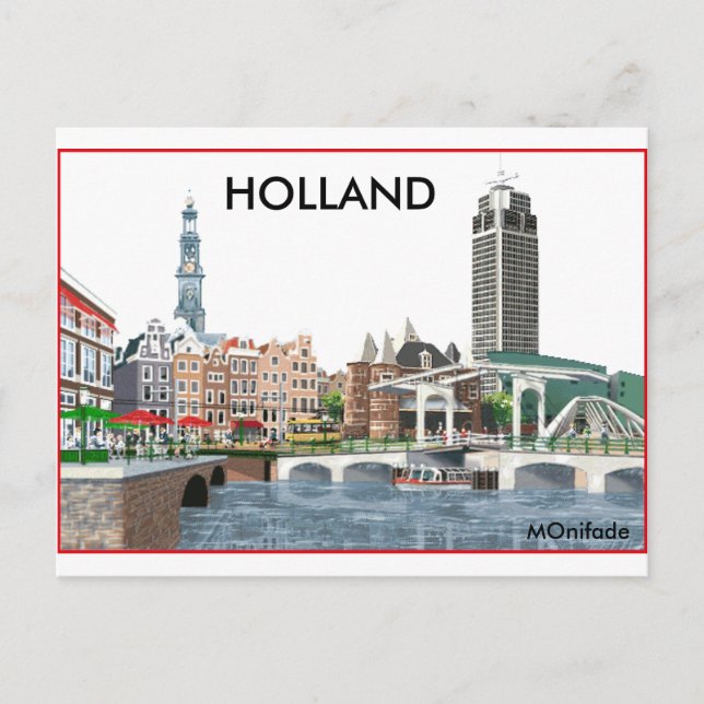 CARTÃO POSTAL HOLLAND (Frente)