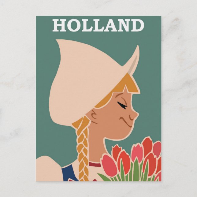 Cartão Postal Holland Viagem (Frente)