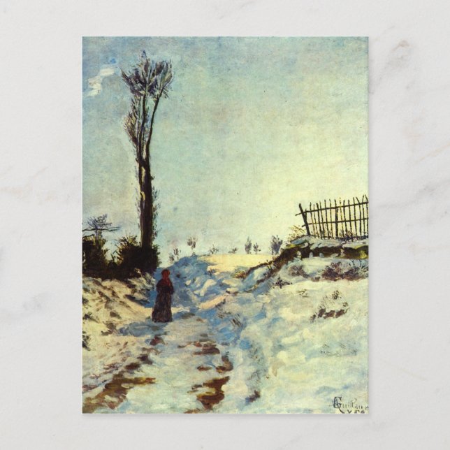 Cartão Postal Hollow na neve (Frente)