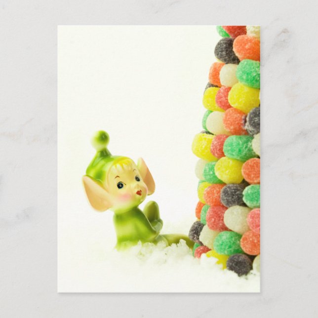 Cartão Postal Holly a Pixie Elf (Frente)