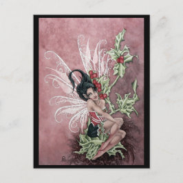 Cartão Postal Holly Berry Faery