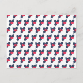 Cartão Postal Holly Berry Felry Natal Natal Natal Natal Natal Na