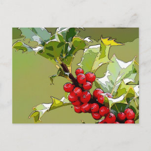 Cartão Postal HollyBerries 005