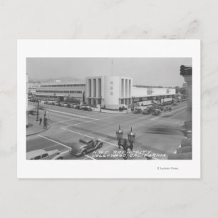 Cartão Postal Hollywood, CA View of Radio City e NBC Studios