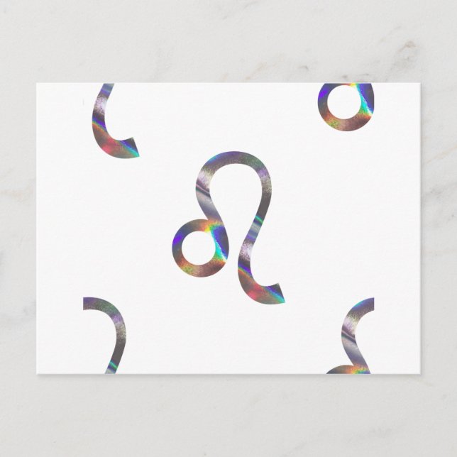 Cartão Postal holograma Leo (Frente)