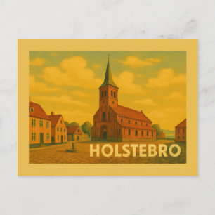 Cartão Postal Holstebro Dinamarca Giacometti