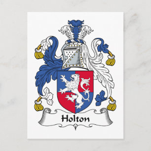 Cartão Postal Holton Family Crest
