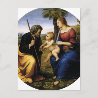 Cartão Postal Holy Family by Raphael