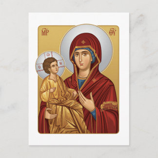 Cartão Postal Holy Mother Of God East Europian Church Orthodox 