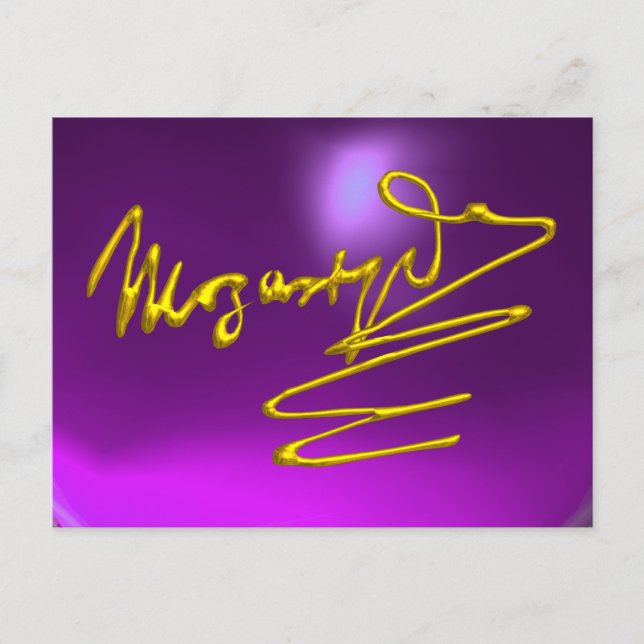 Cartão Postal HOMAGE PARA MOZART 3D Dourado Signature Composer P (Frente)