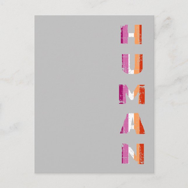 Cartão Postal Homan vertical | Lesbian Pride Postkarte (Frente)