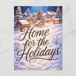 Cartão Postal 'Home for the Holidays' Postcard