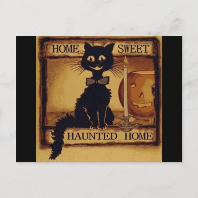 Cartão Postal Home Sweet Haunted (Frente)