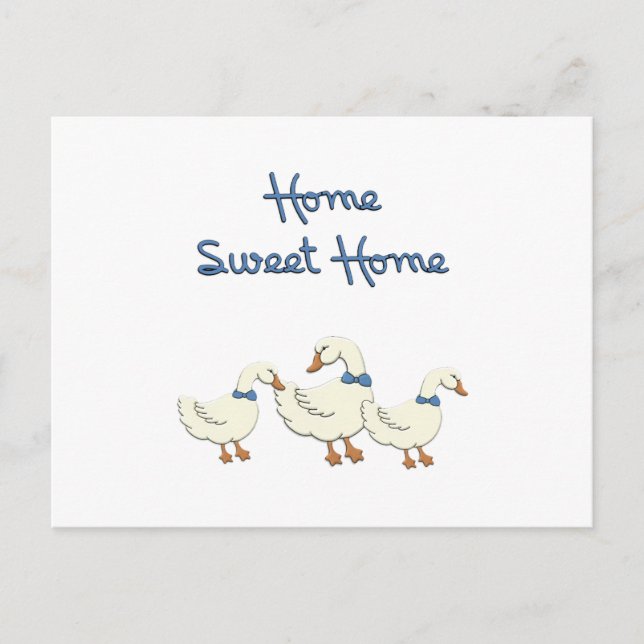Cartão Postal Home Sweet Home (Frente)
