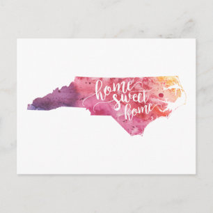 Cartão Postal Home Sweet Home Carolina do Norte