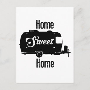 Cartão Postal Home Sweet Home - Vintage Camper Vintage Trailer