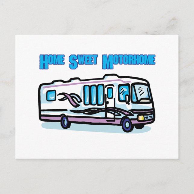 Cartão Postal Home Sweet Motorhome (Frente)