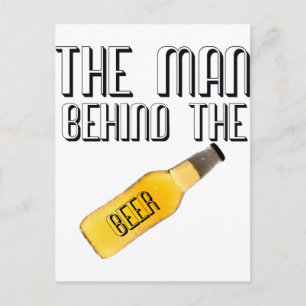 Cartão Postal Homem atrás da Cerveja