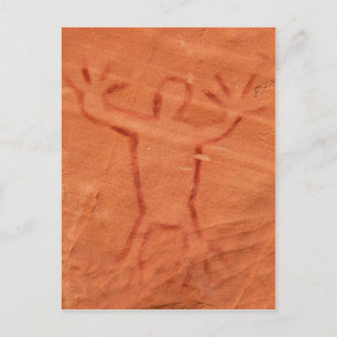 Cartão Postal Homem Aviso