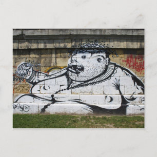 Cartão Postal Homem Branco Gordo