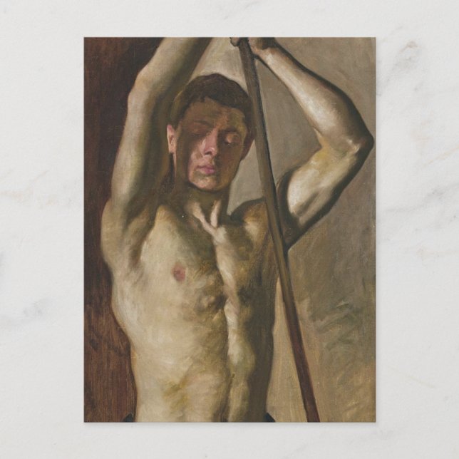 Cartão Postal Homem com Funcionarios (Frente)