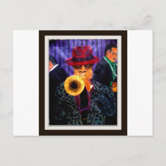 Cartão Postal Homem com o chifre dourado